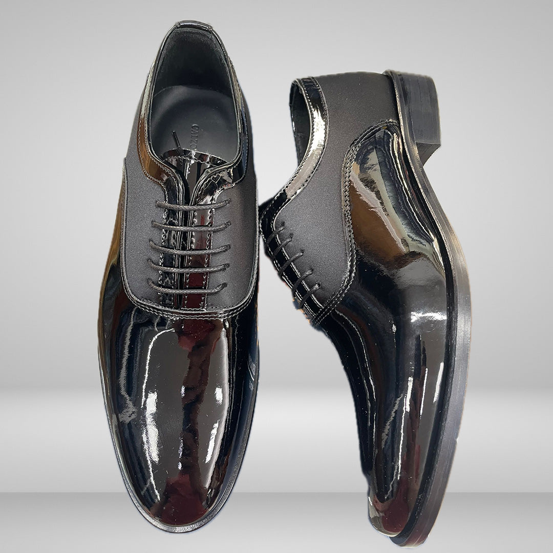 Scarpe Vernice/Raso Nero