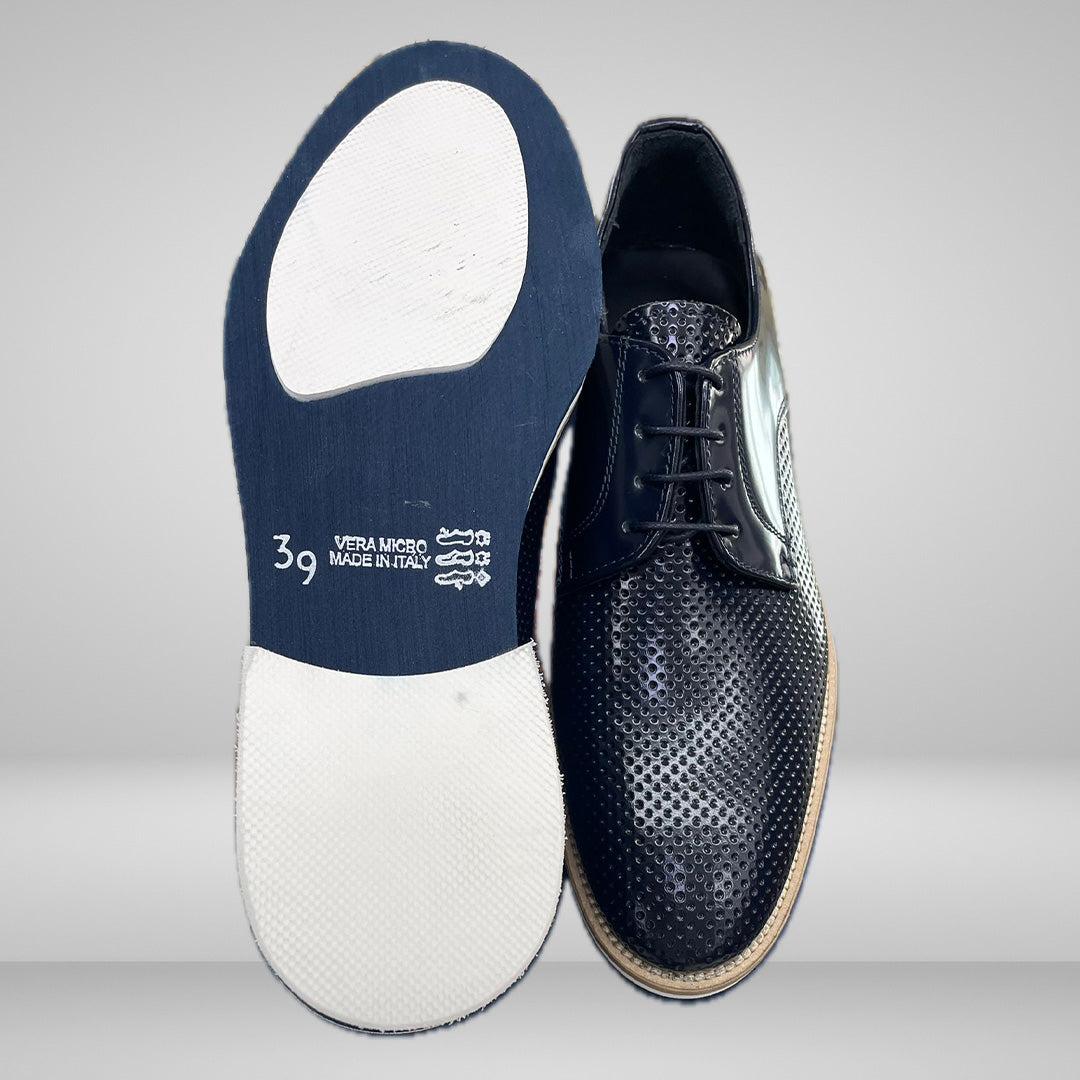 Scarpe 9504/B-05 Abrasivato Blu
