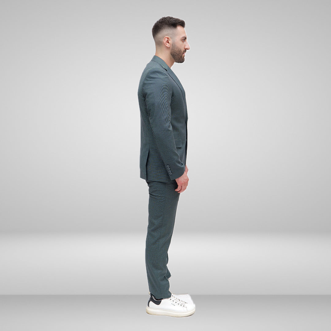 Abito Chico Verde Tramato