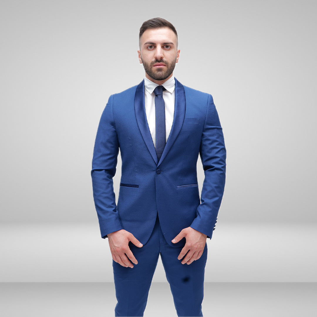 Abito Smoking Azzurro