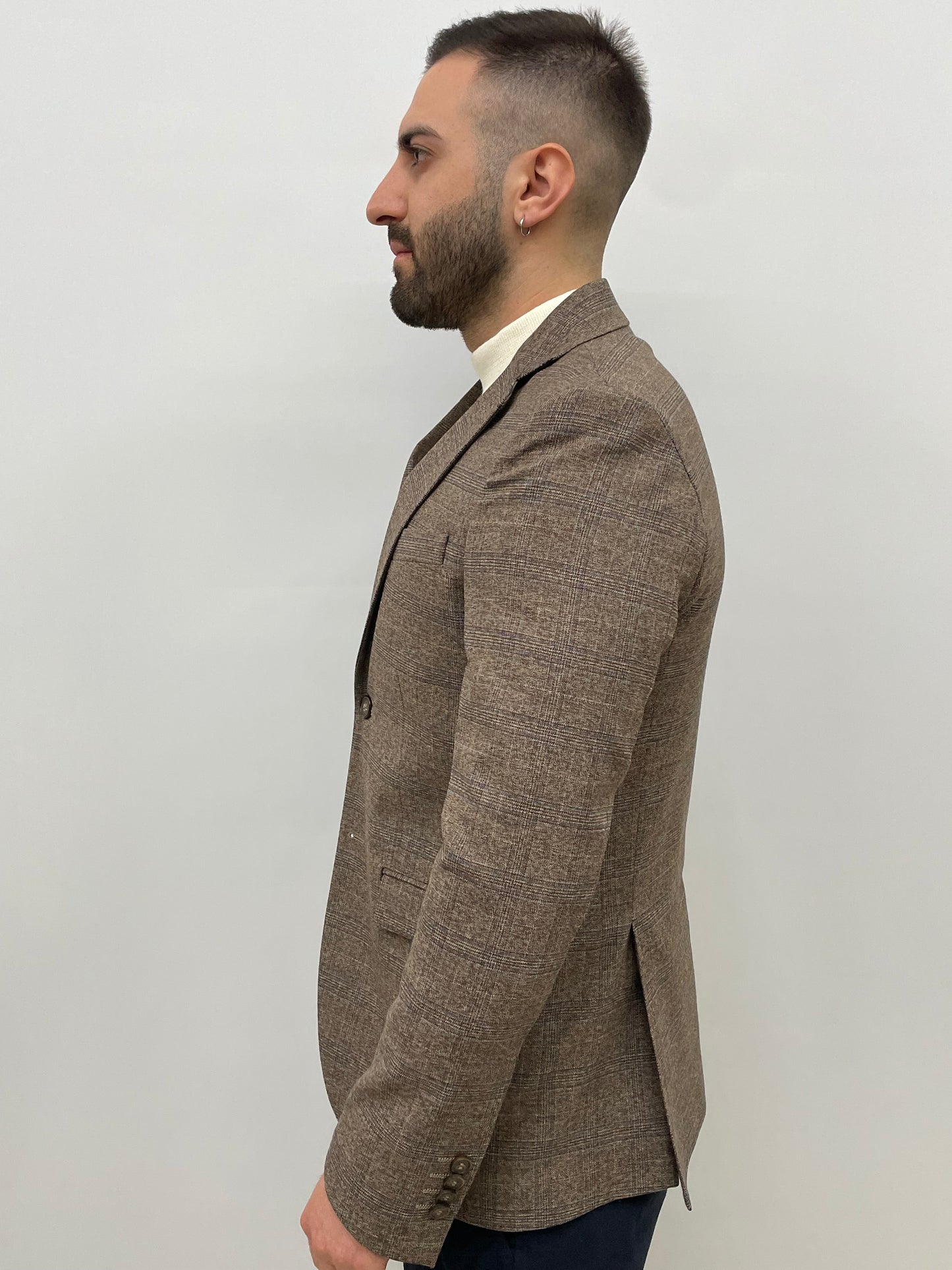 Giacca Quadri Marrone