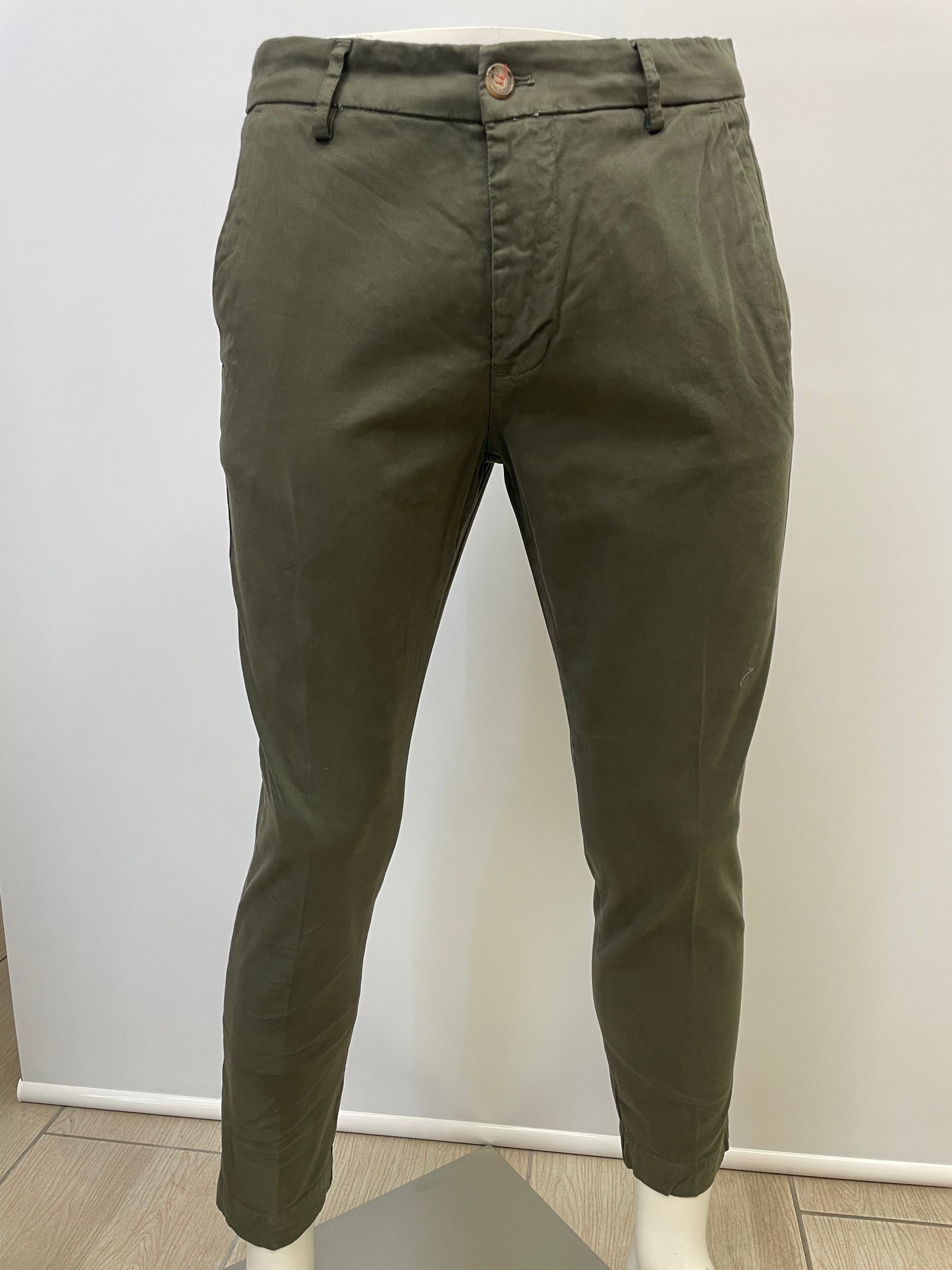Pantalone Cotone Verde militare