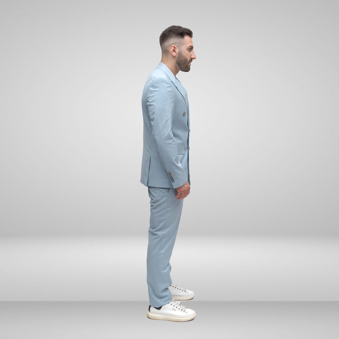 Abito Doppiopetto Acqua Marine