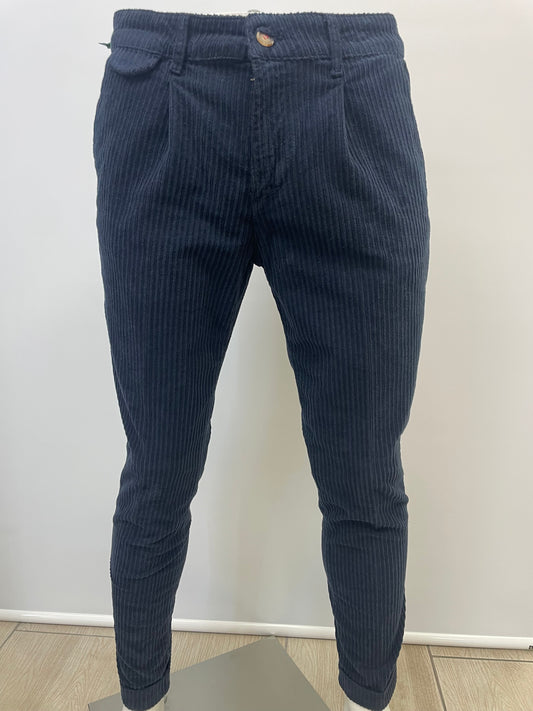 Pantalone Velluto Blu