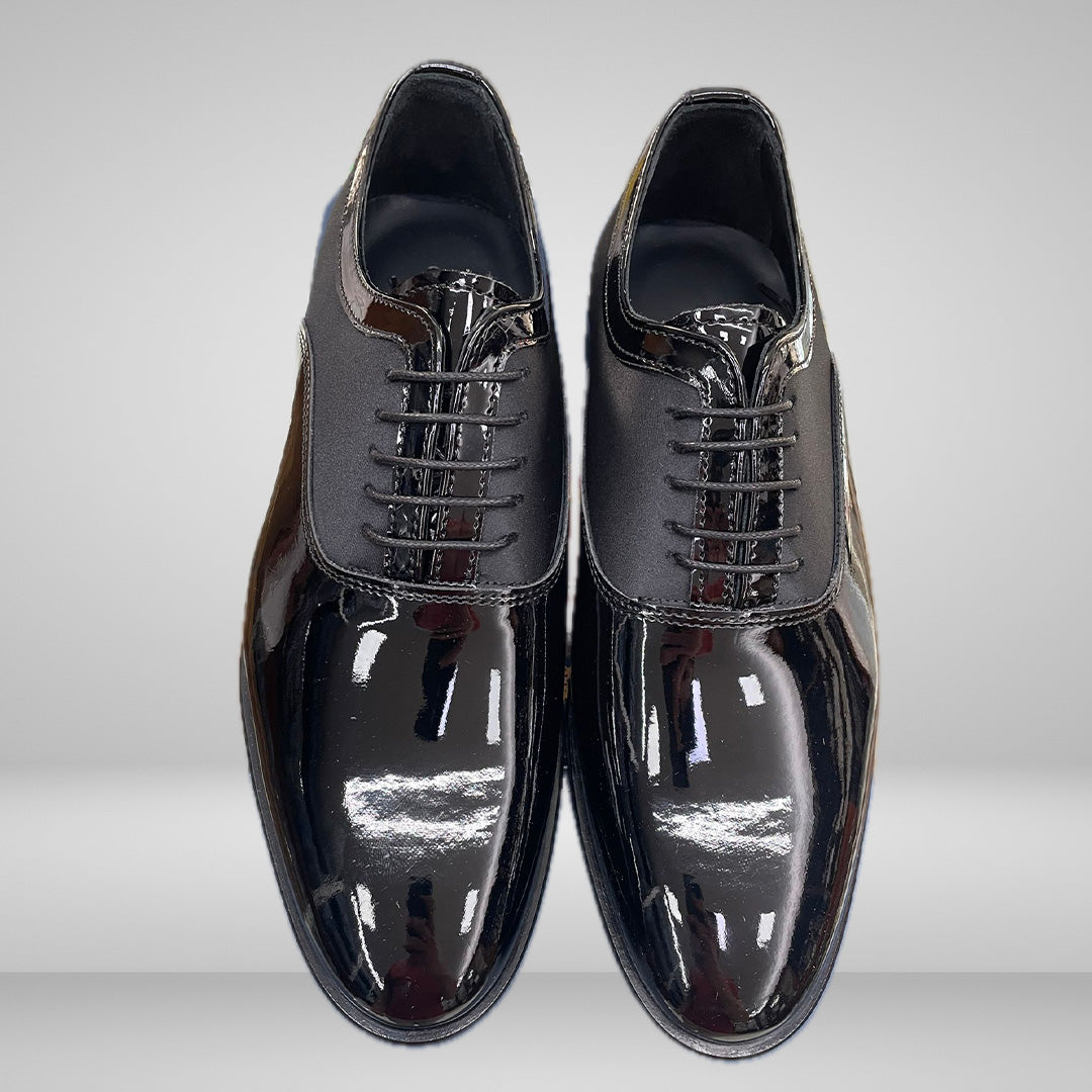 Scarpe Vernice/Raso Nero