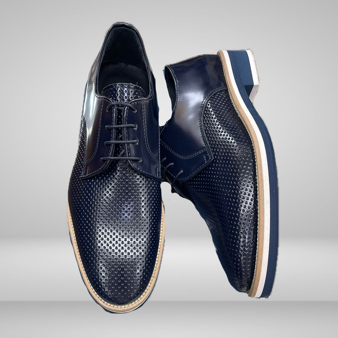Scarpe 9504/B-05 Abrasivato Blu