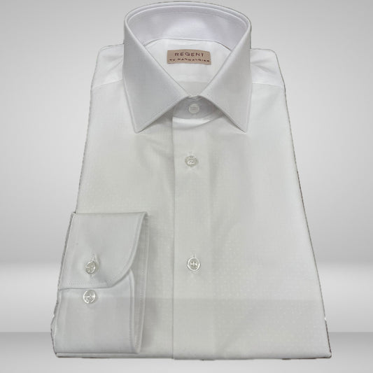 Camicia 3R711 Regent by Pancaldi Bianco Tramato