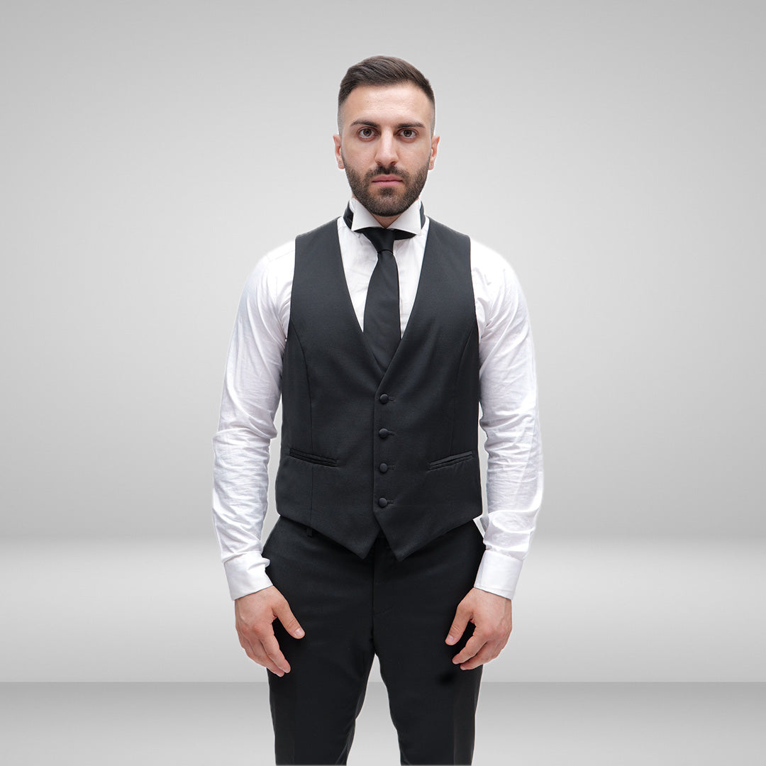 Cerimonia Smoking Nero Boccia Uomo